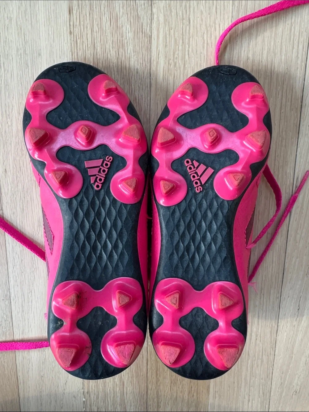 adidas Hot Pink Kids' Soccer Sneakers